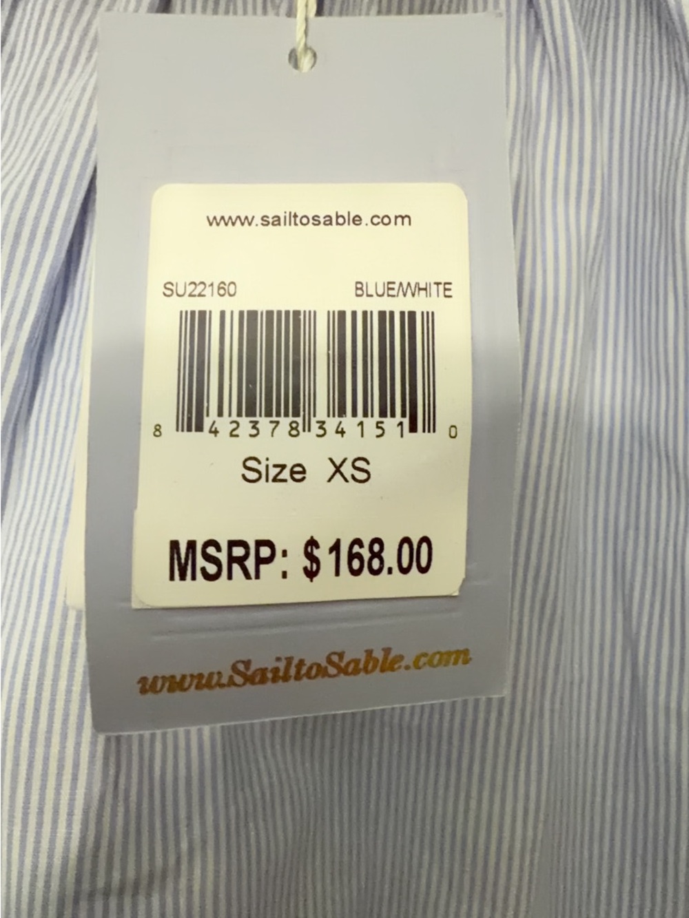 Sail to Sable Light Blue Tank with Red Trim - Picture 5 of 7